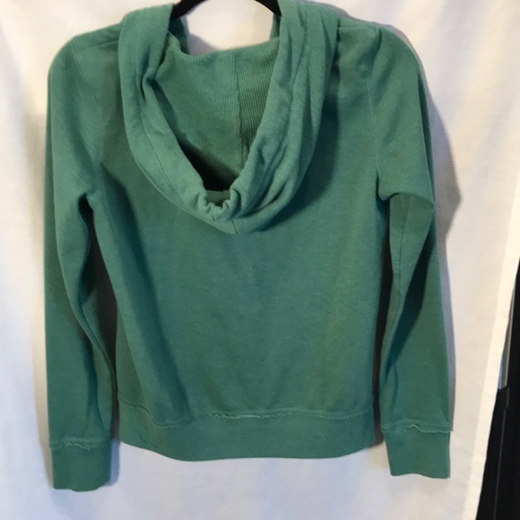 Aeropostale ladies S/P green hooded sweatshirt - Picture 3 of 3